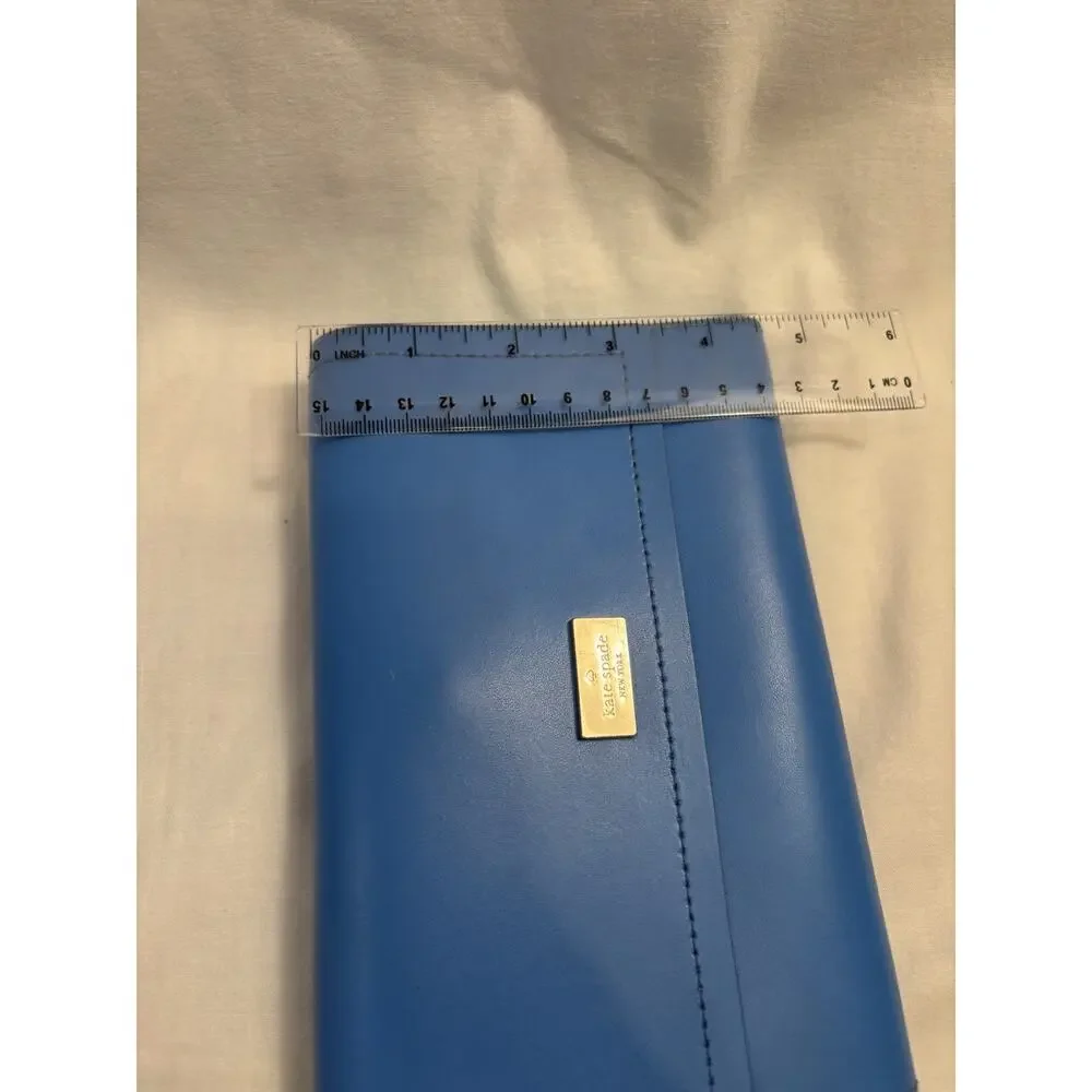 Kate Spade New York Blue Mint Dual Tone Wallet without Strap Slightly Damaged
